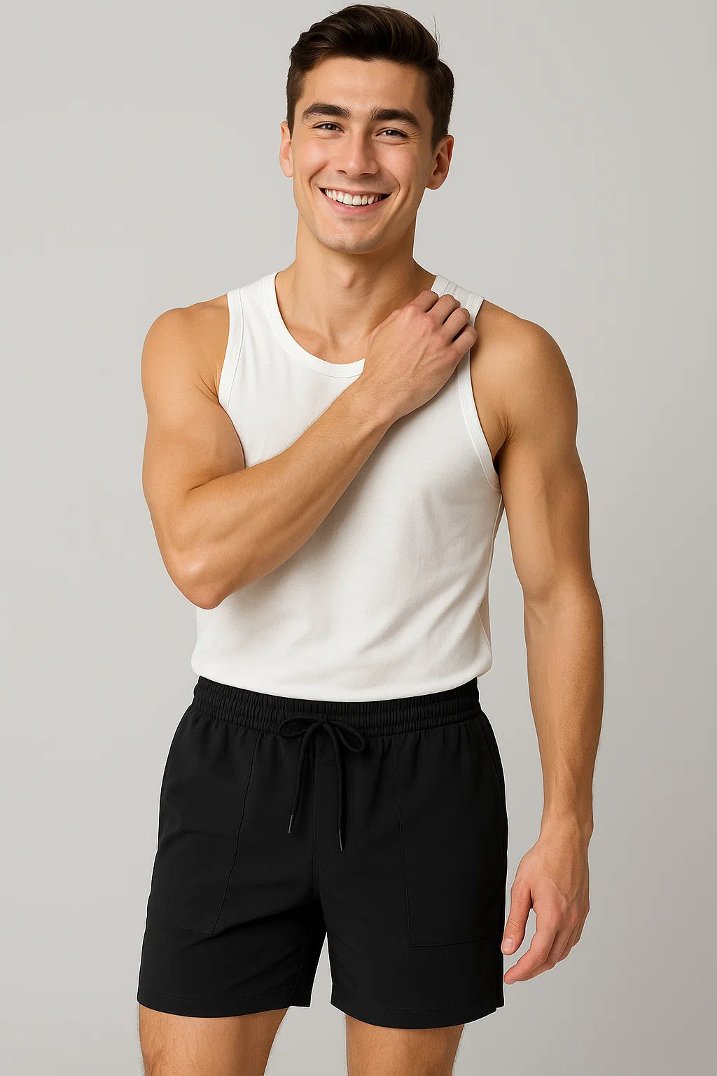 Modern Style Men's Summer Shorts - Green
