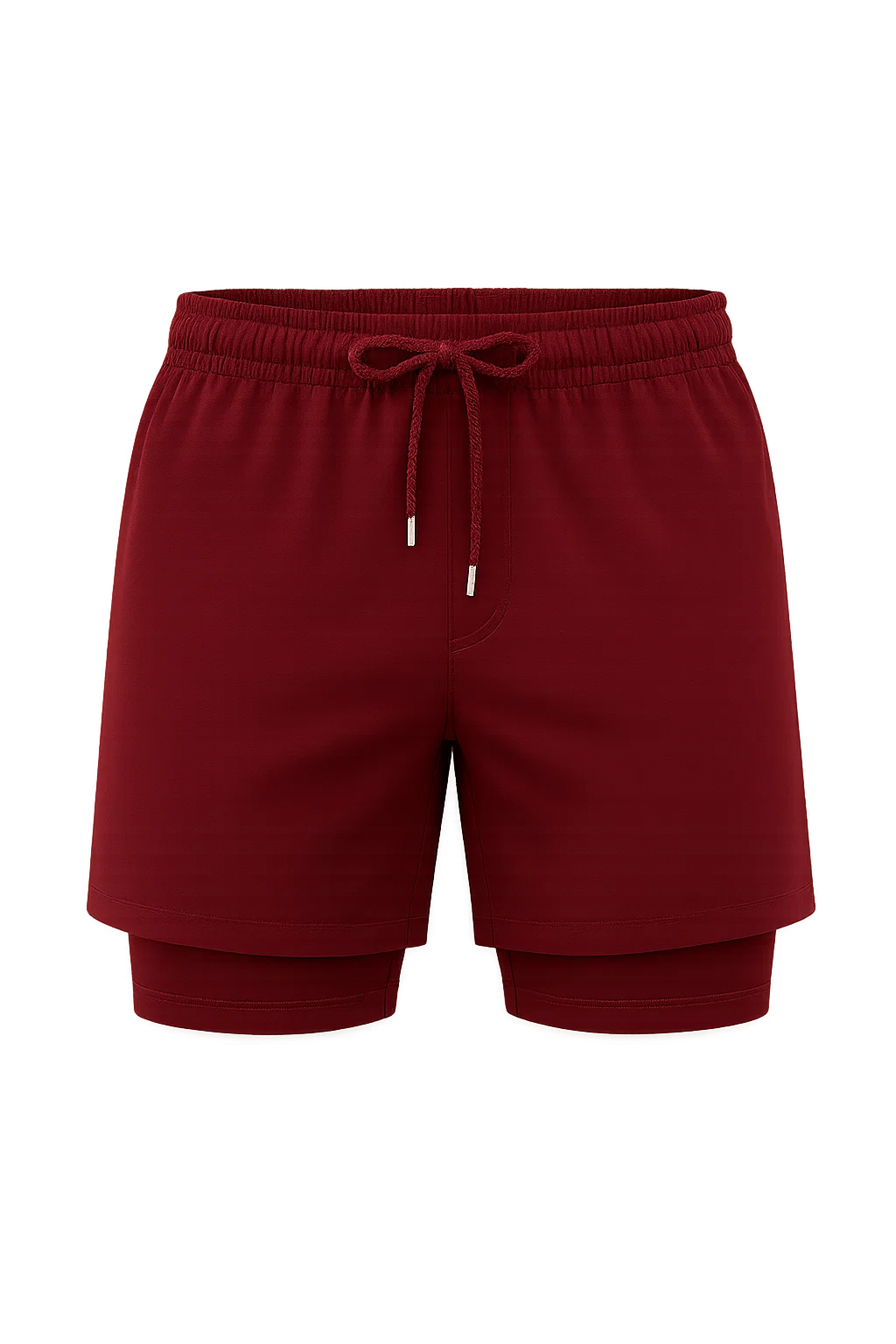 Casual Men's Swim Shorts - Red
