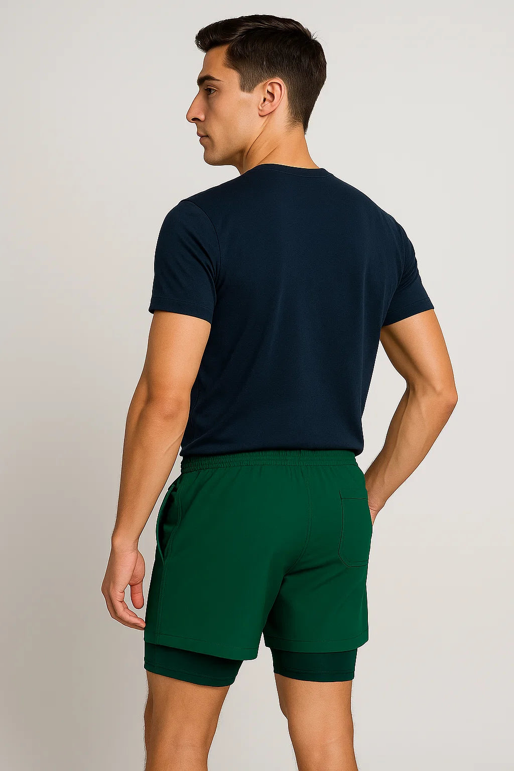 Casual Summer Men's Swim Shorts - Green