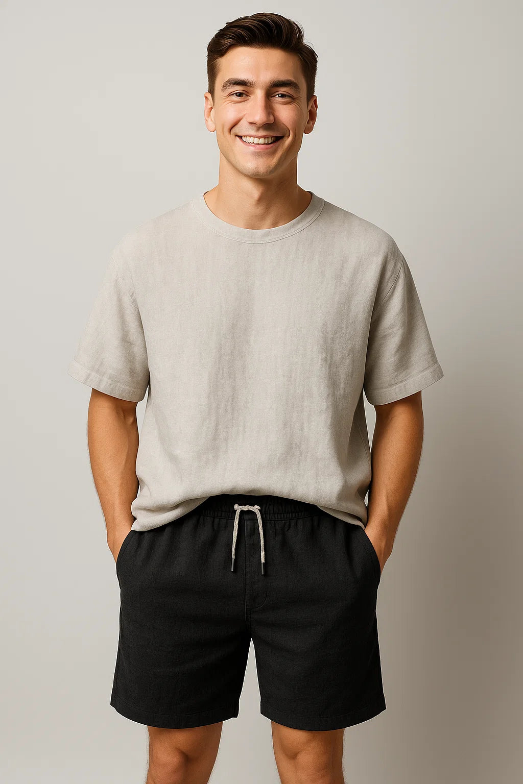 Modern Style Men's Casual Summer Shorts – Black