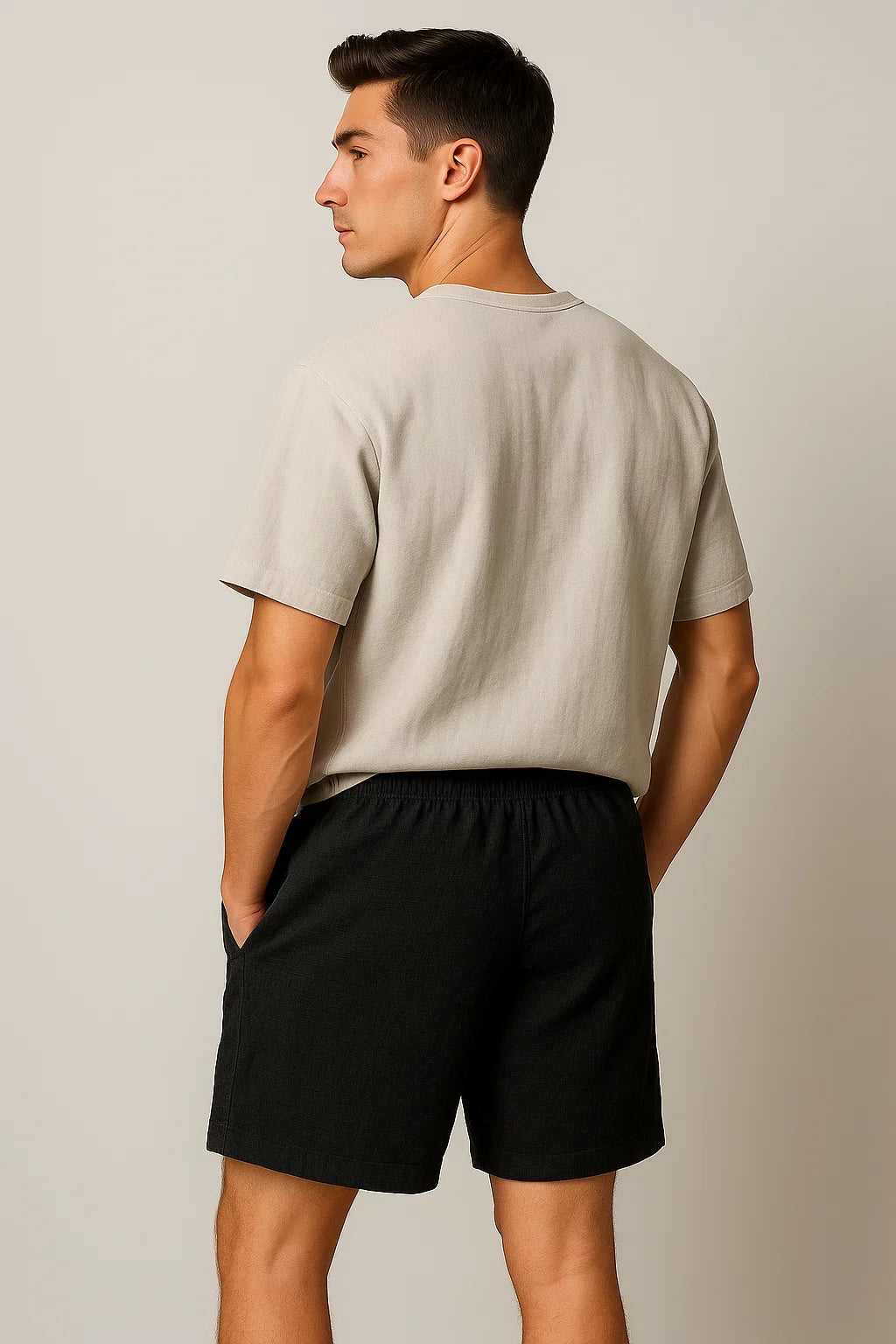 Modern Style Men's Casual Summer Shorts – Black