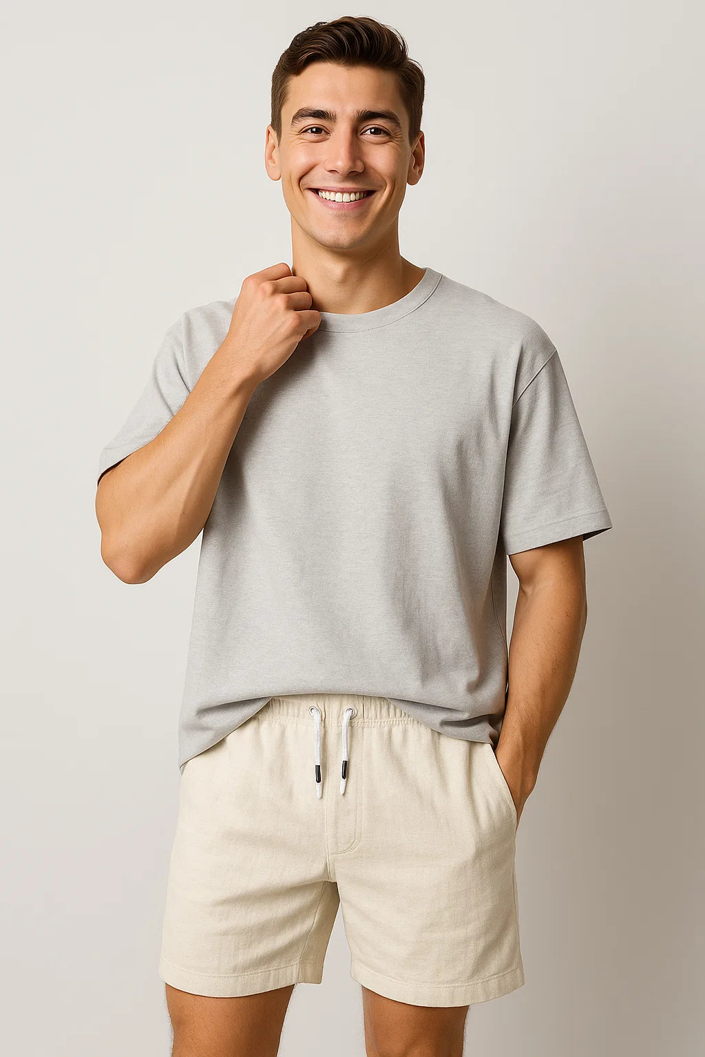 Modern Style Men's Casual Summer Shorts – Khaki