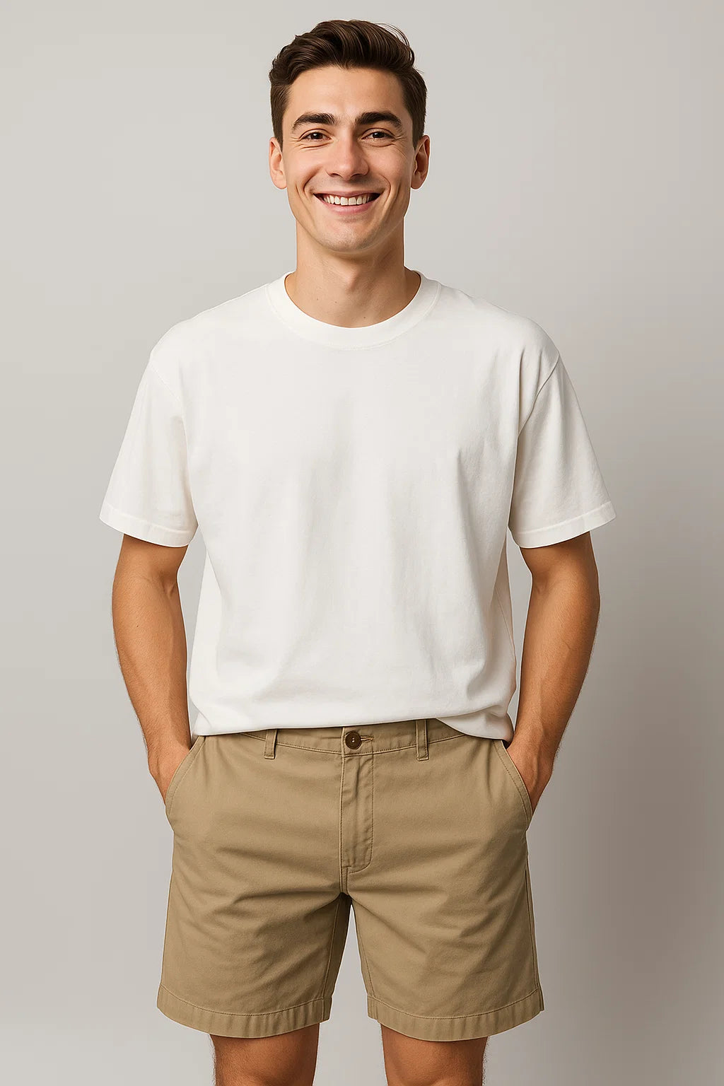 Trendy Men's Casual Summer Shorts – Khaki