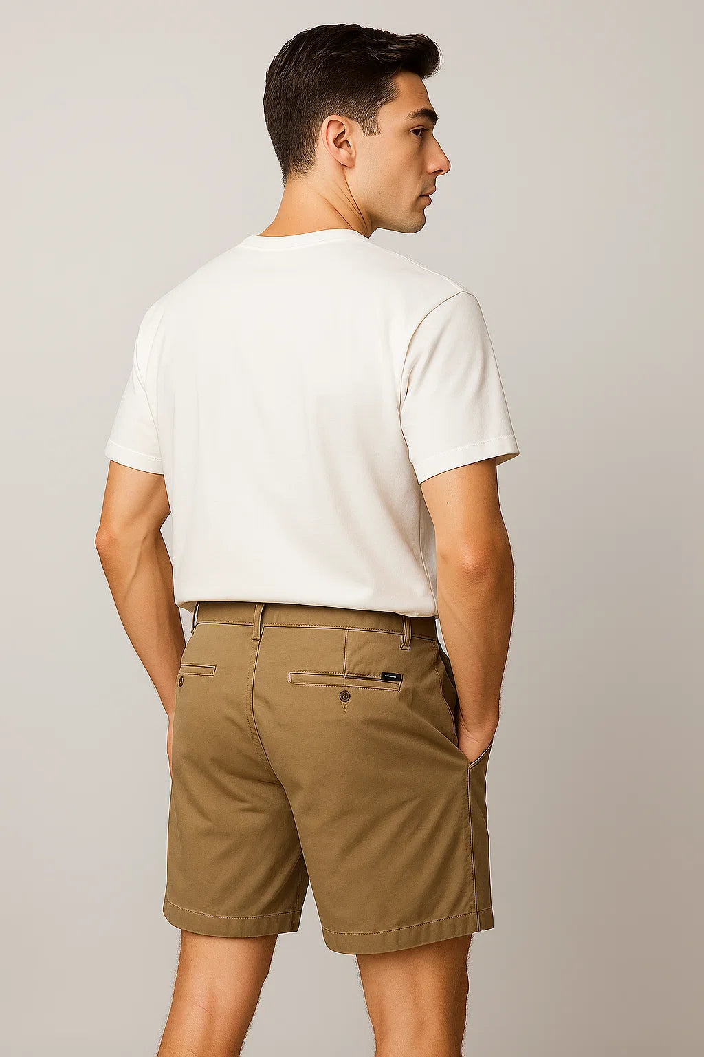 Trendy Men's Casual Summer Shorts – Khaki