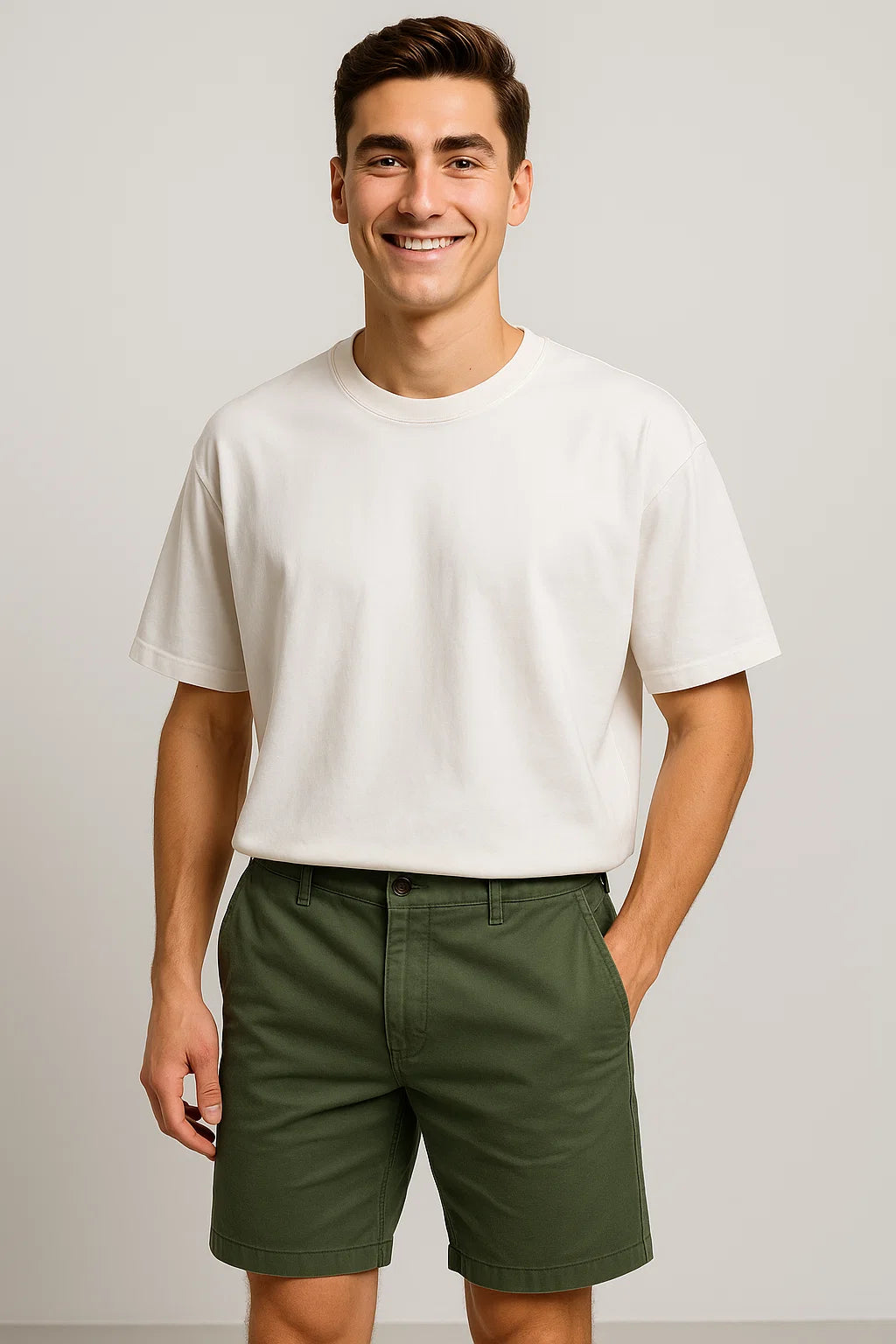 Trendy Men's Casual Summer Shorts – Green
