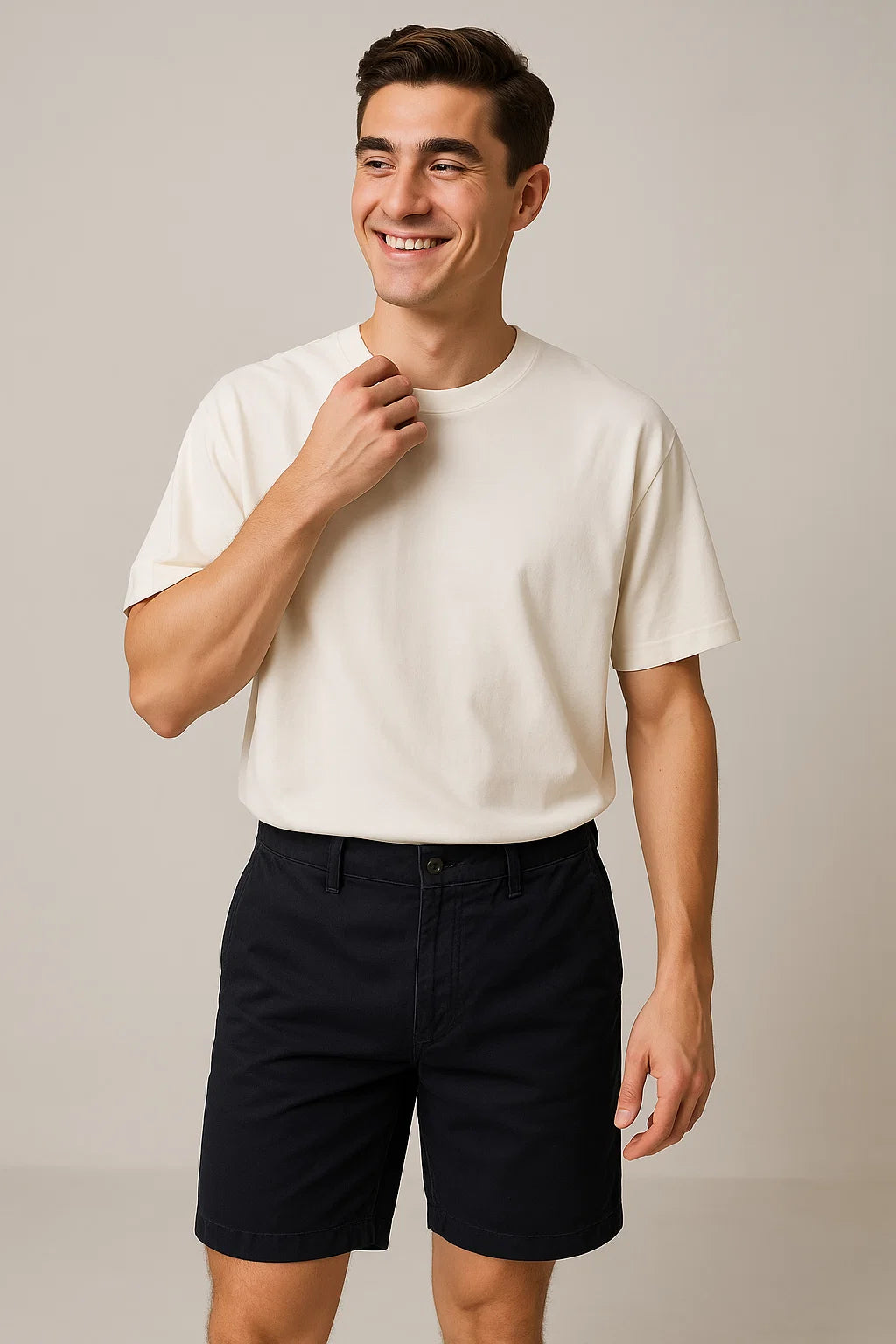 Trendy Men's Casual Summer Shorts – Black