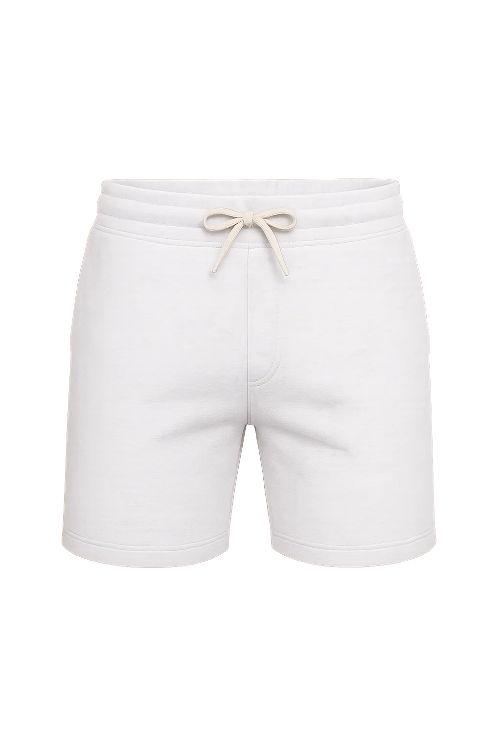 Modern Men's Slim-Fit Summer Shorts – White