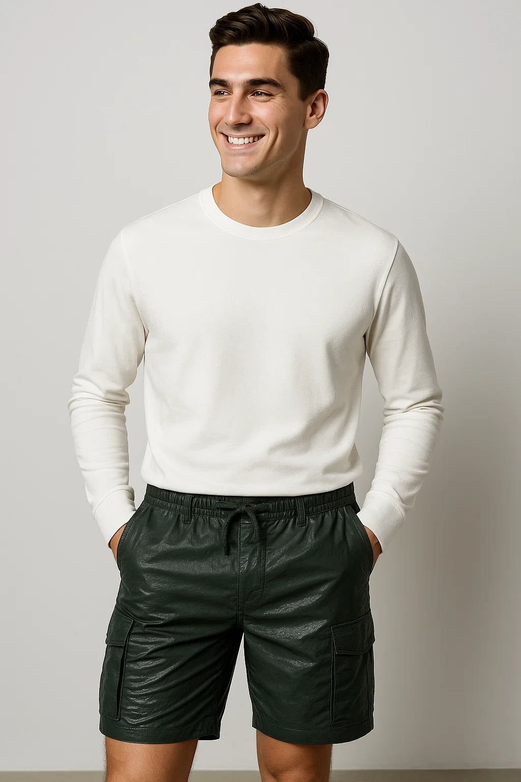 Classic Men's Cargo Shorts – Light Green