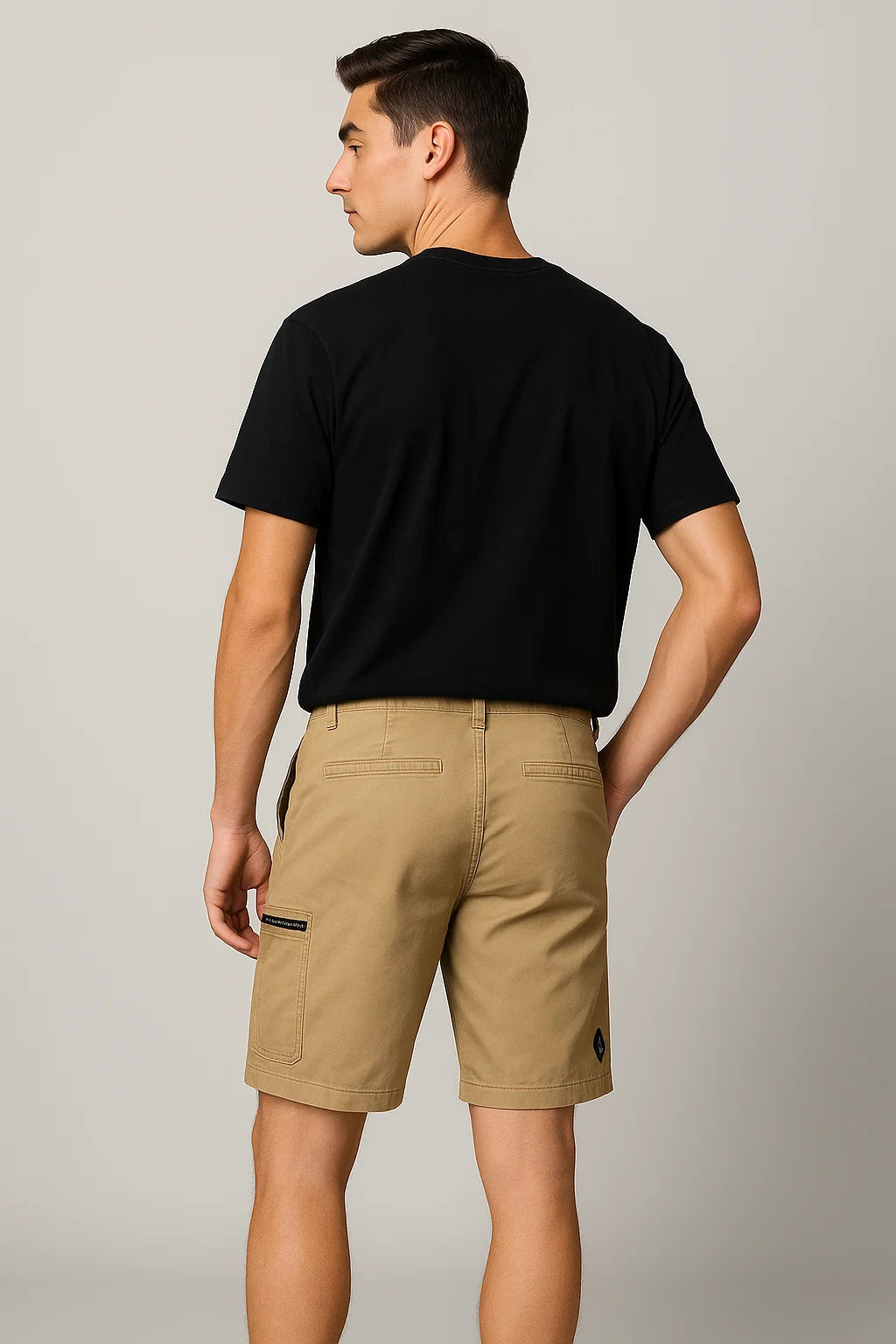 Modern Style Men's Cargo Shorts - Khaki