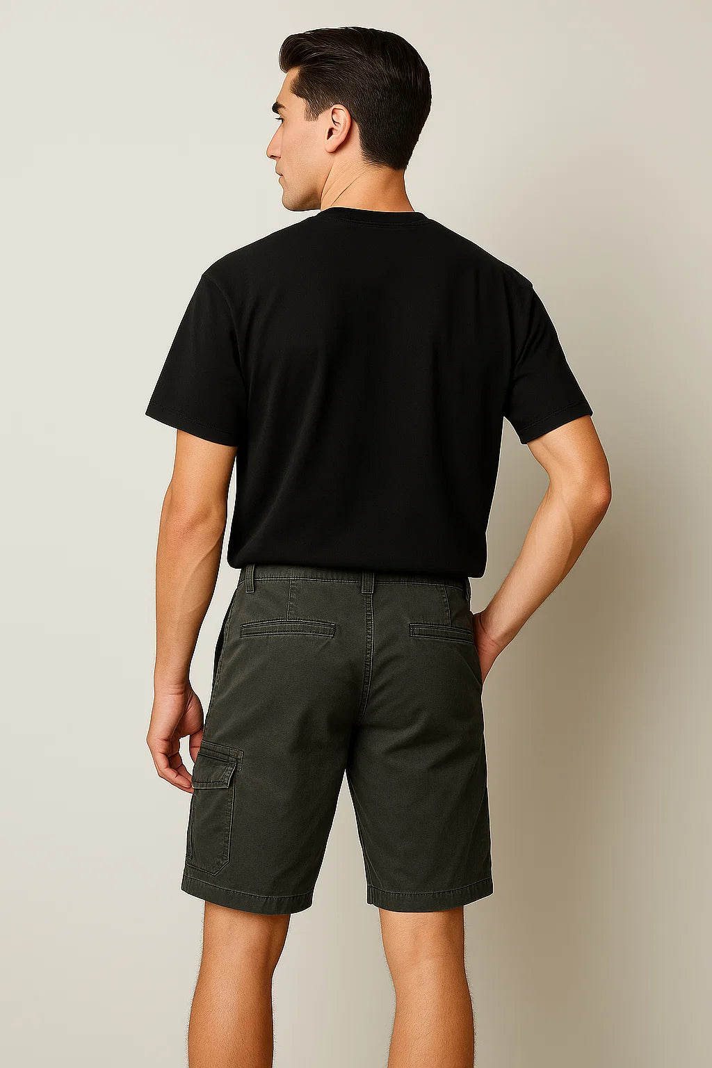 Modern Style Men's Cargo Shorts - Gray