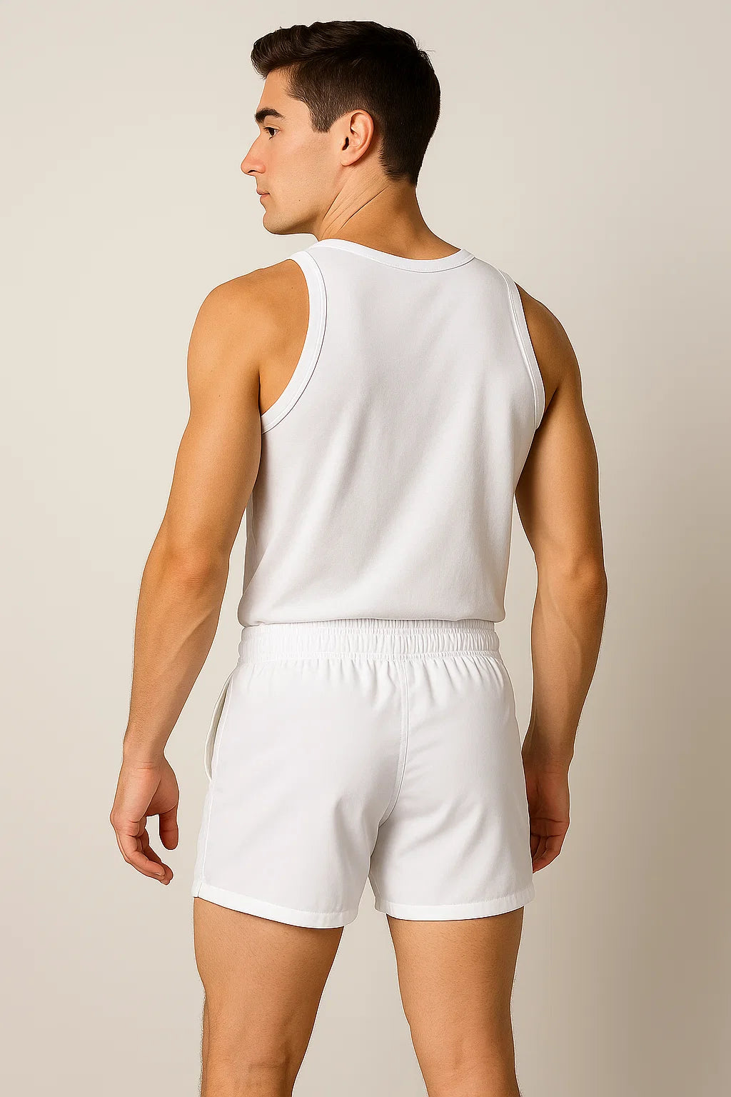 Casual Men’s Beach Shorts - White