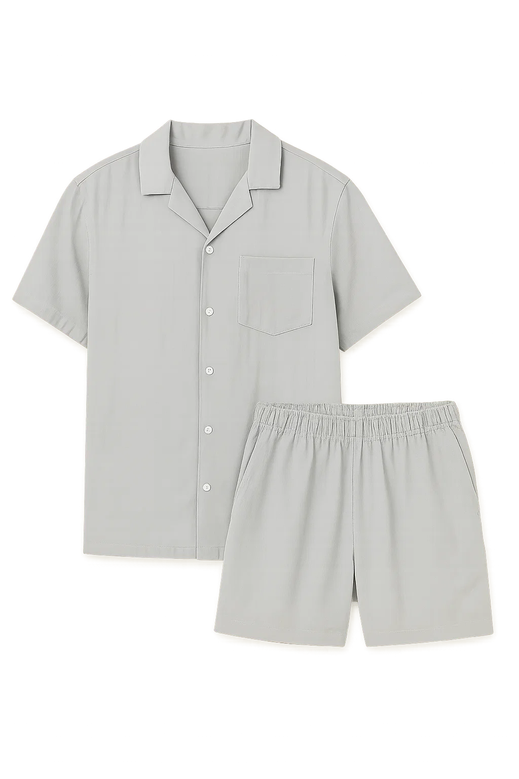 Modern Style Men’s Linen Outfit - Dark Gray