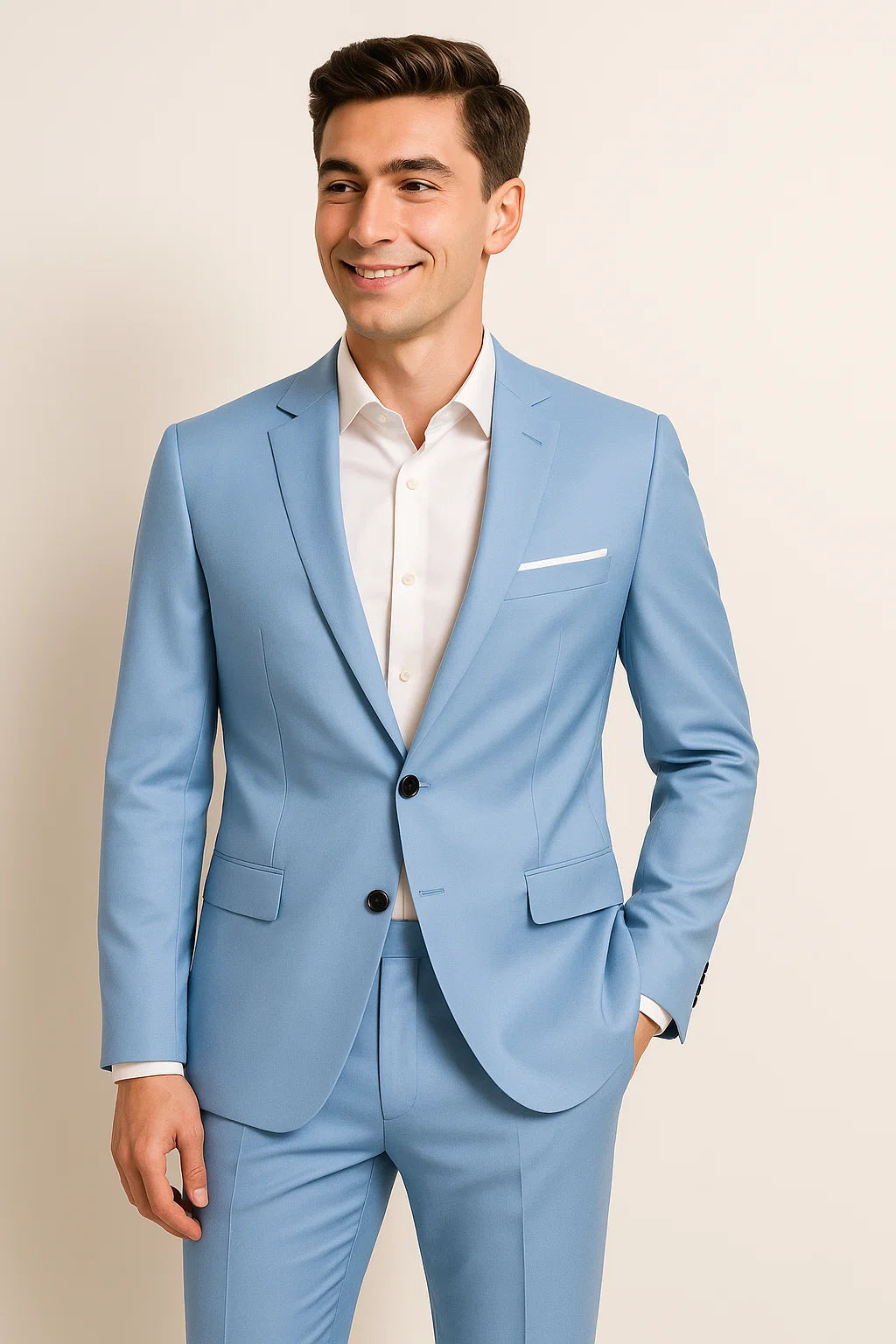 Classic Men’s Business Suit – Blue