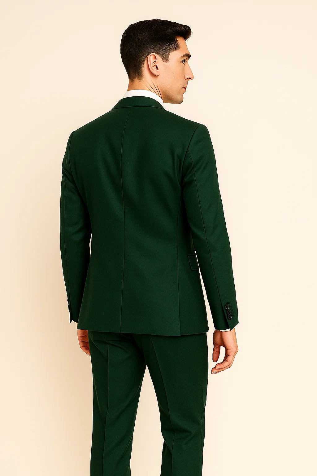 Classic Men’s Business Suit – Green