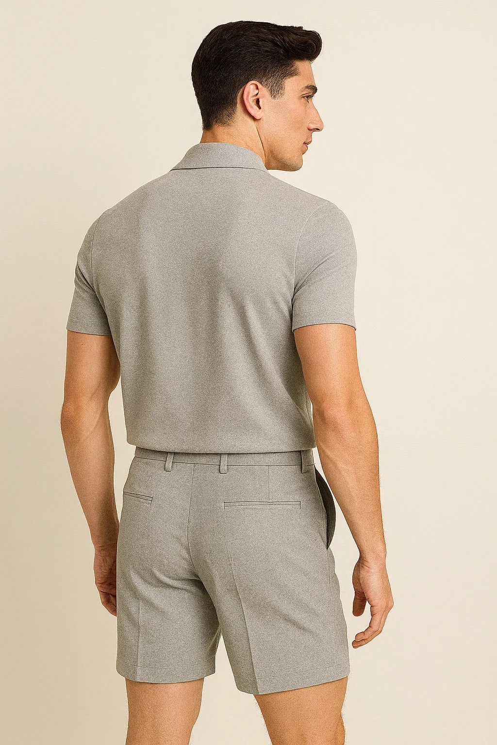 Casual Men’s Summer Outfit Set - Gray