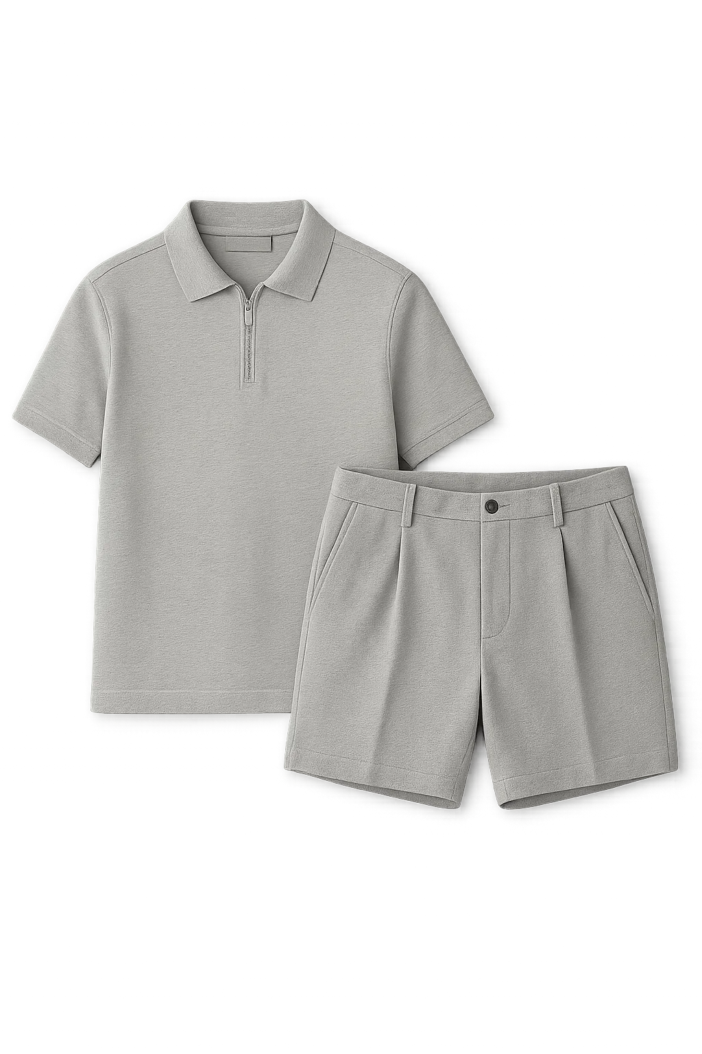 Casual Men’s Summer Outfit Set - Gray