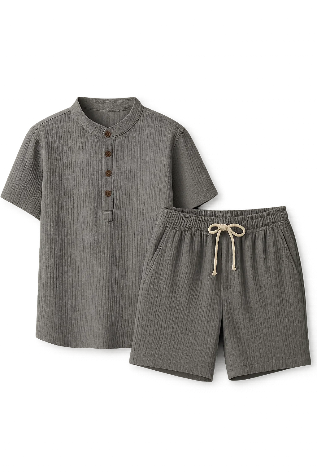 Elegant Men’s Summer Set - Gray