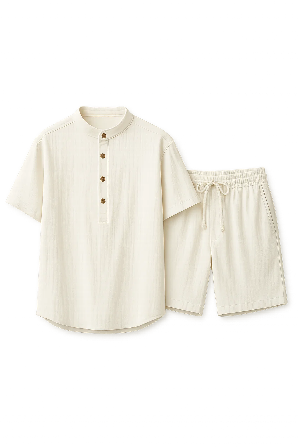 Elegant Men’s Summer Set - White
