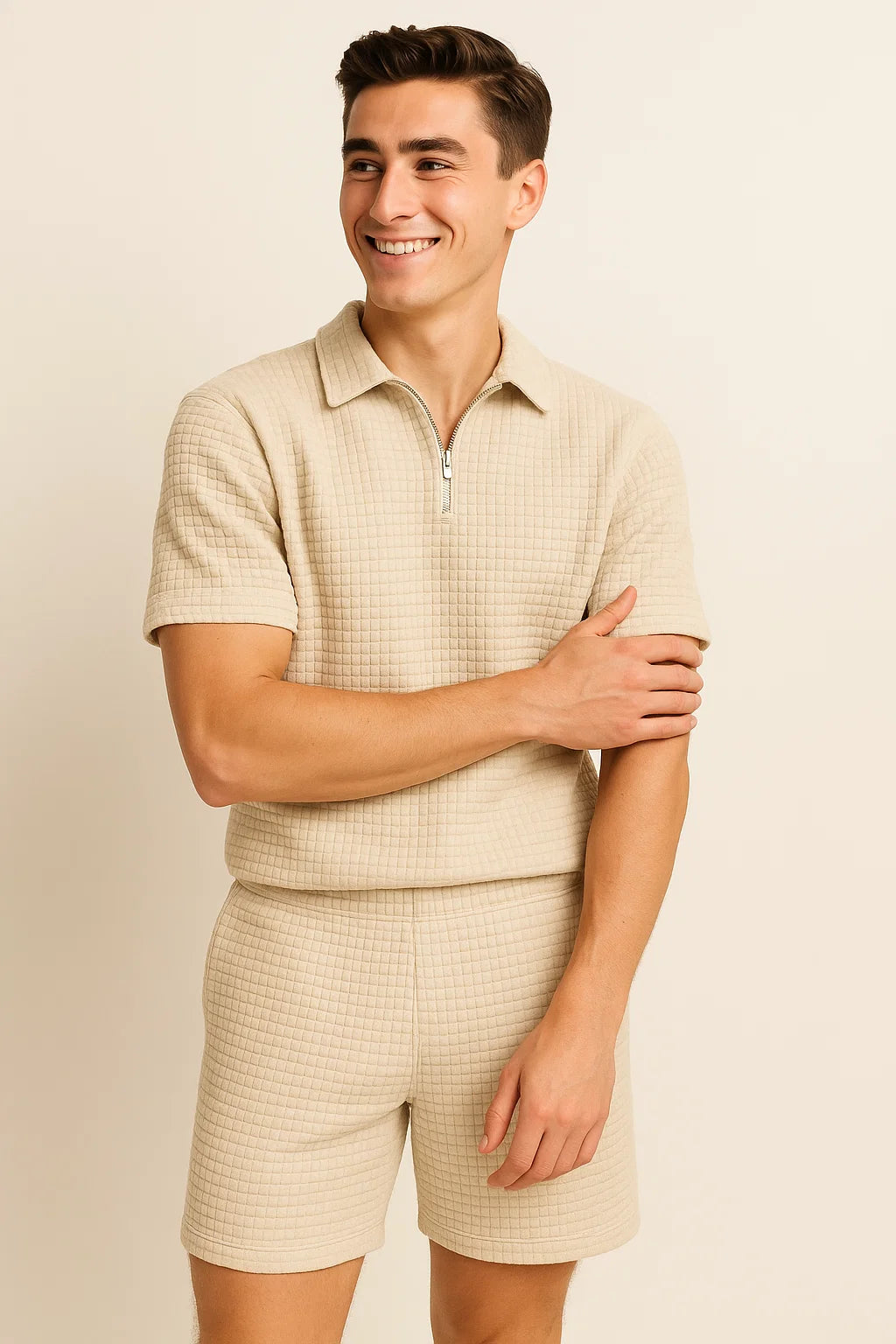 Trendy Men’s Summer Outfit - Beige