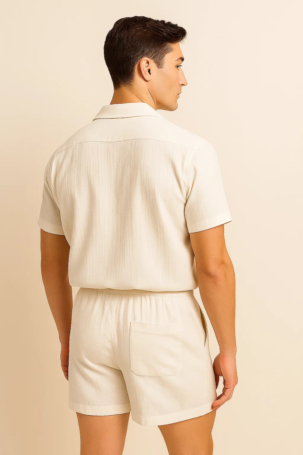 Trendy Summer Men’s Set - White