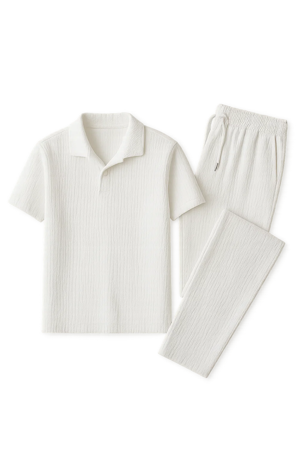 Stylish Men's Leisure Set White