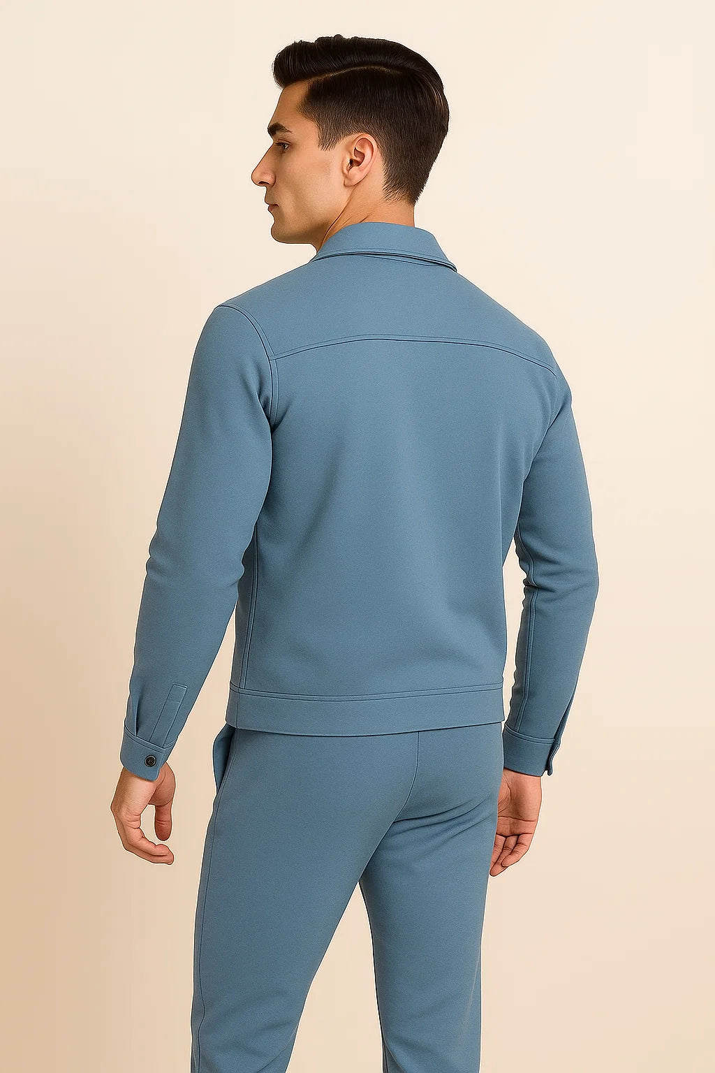 Vintage Style Men's Set – Light Blue