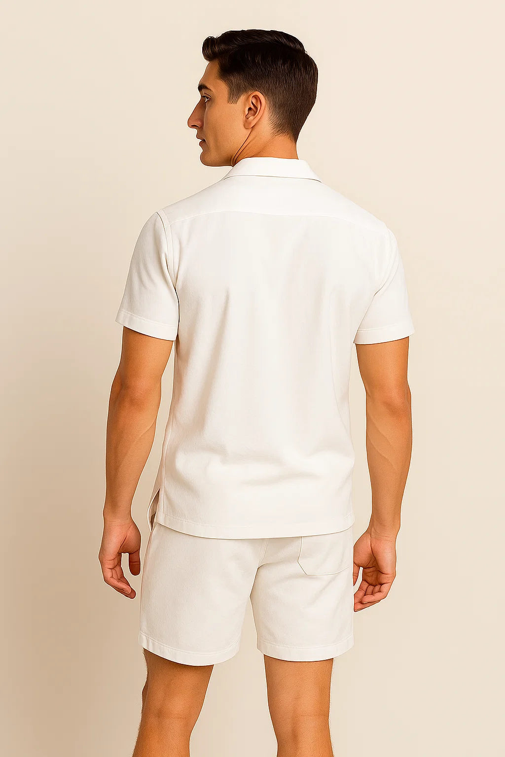 Modern Style Men's Set – White