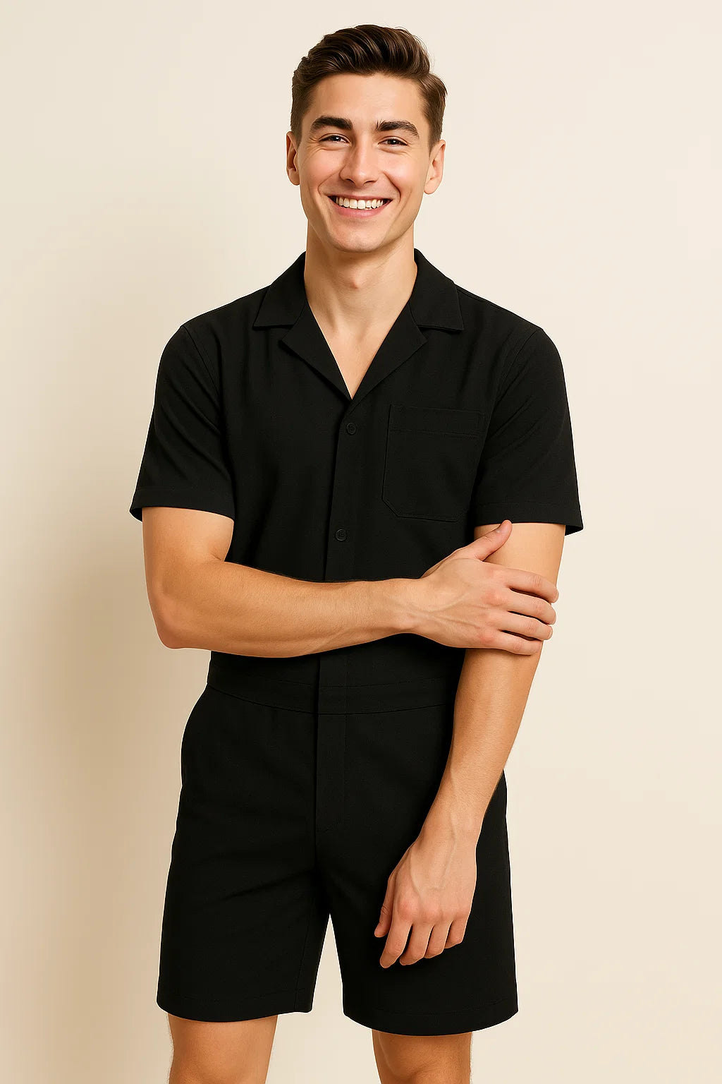 Modern Style Men's Set – Black