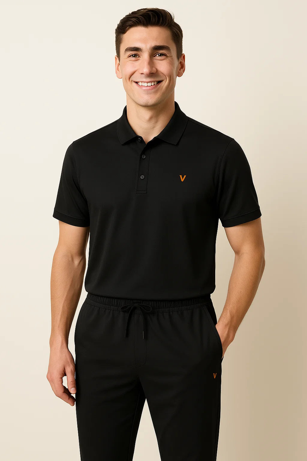 Men's Classic Business Suit – Black