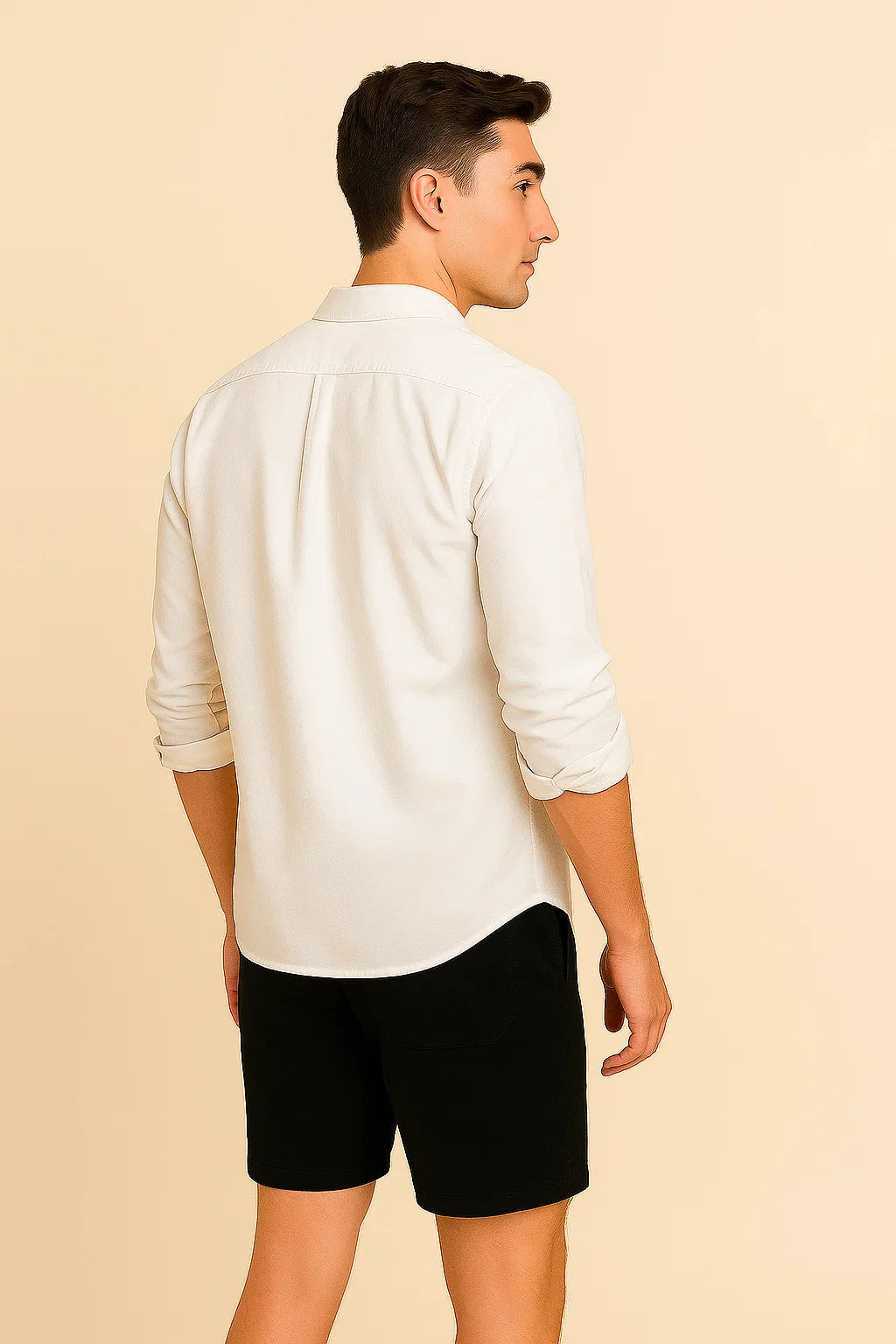 Elegant All Season Men’s Oxford Shirt – White