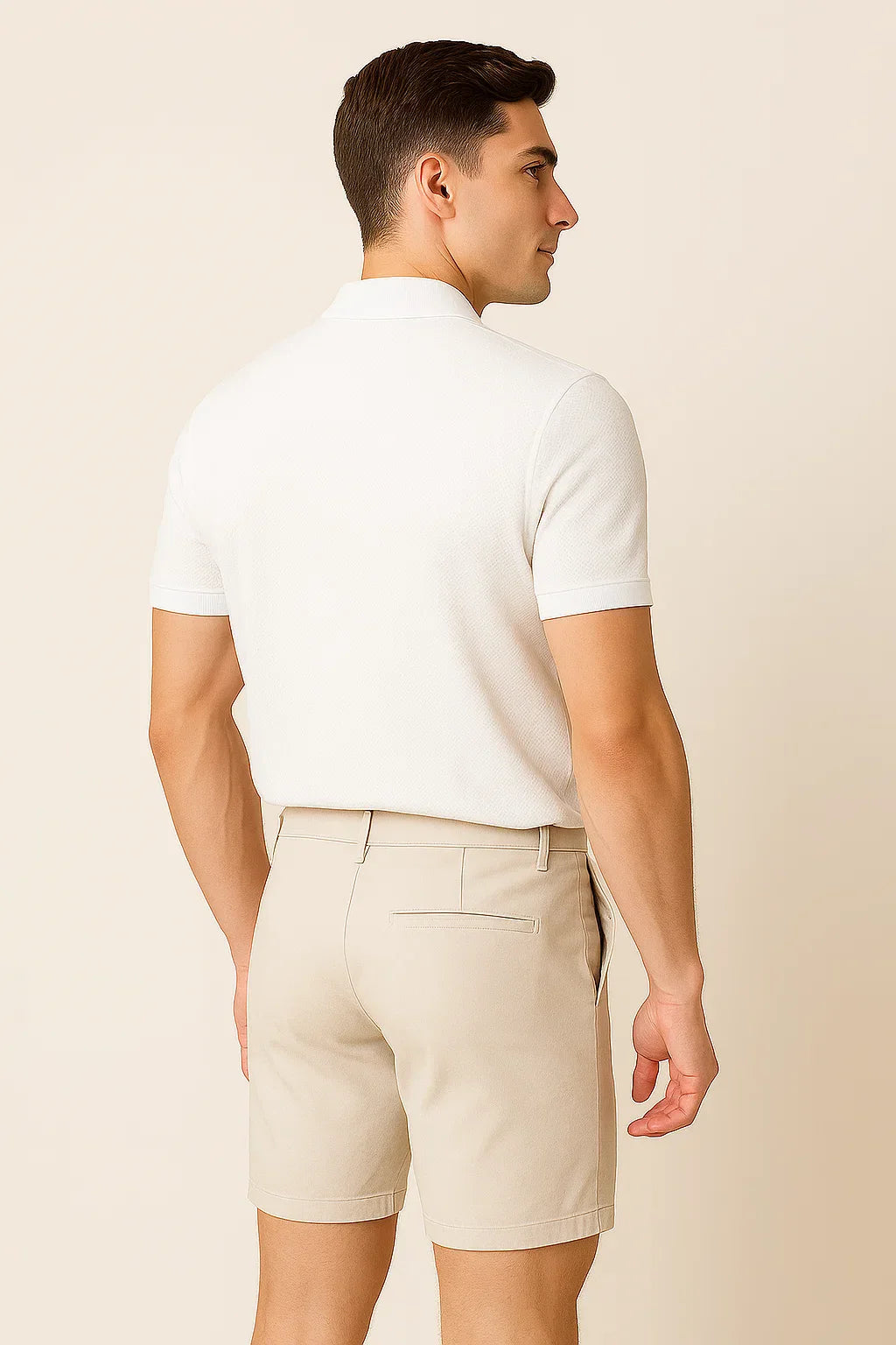 Trendy Casual Men’s Polo Shirt – White