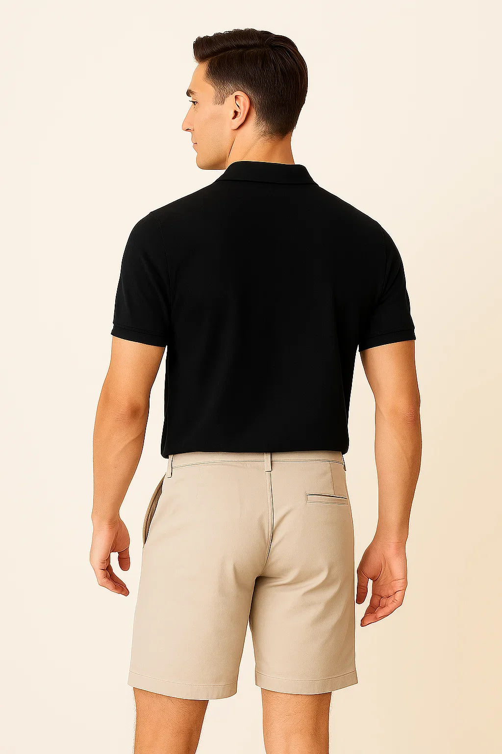 Trendy Casual Men’s Polo Shirt – Black