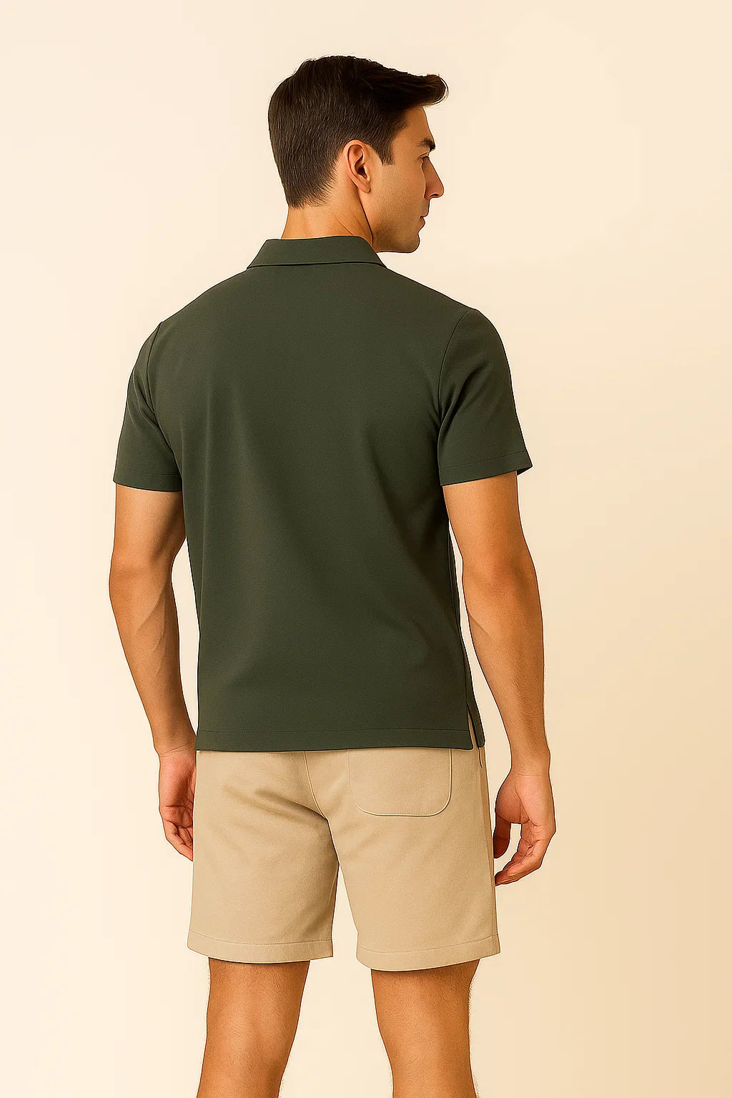 Casual Men’s All Season Polo – Dark Green