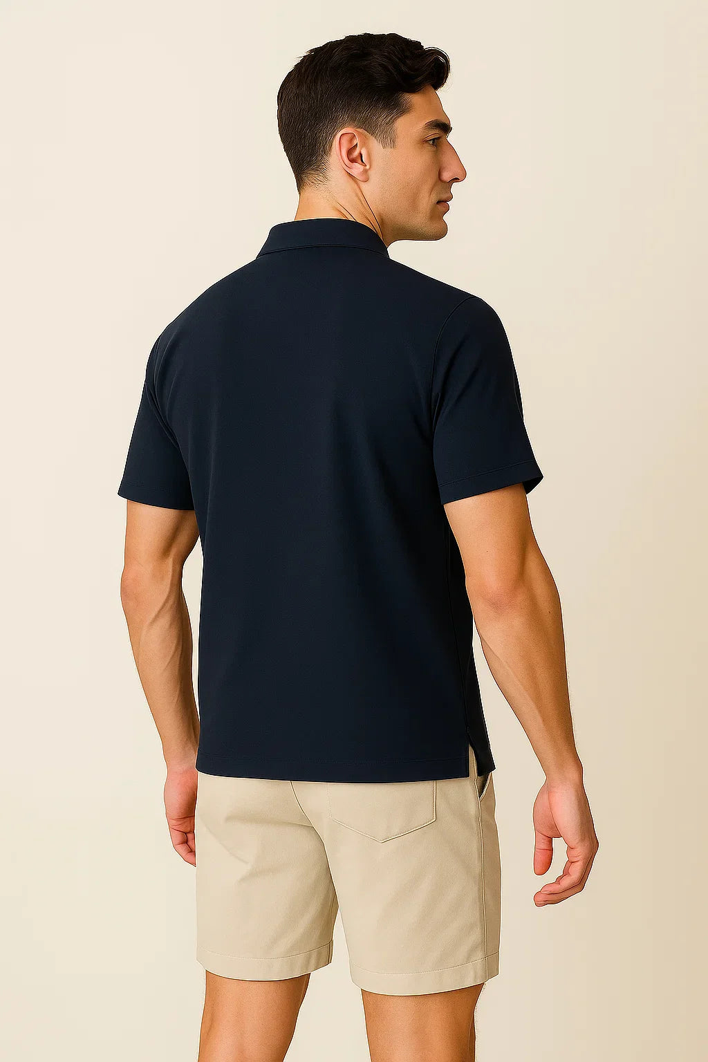 Casual Men’s All Season Polo – Dark Blue