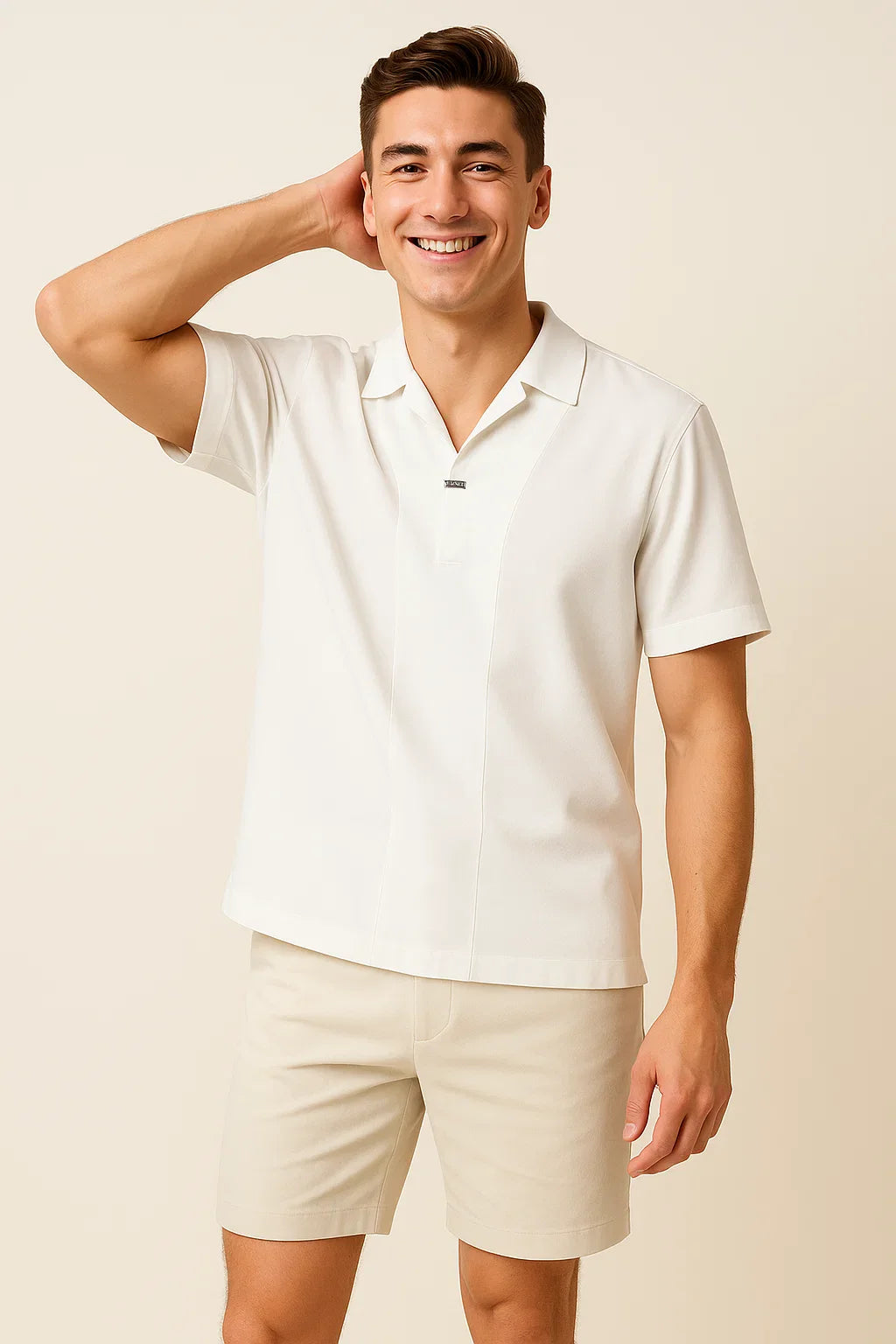 Casual Men’s All Season Polo – White