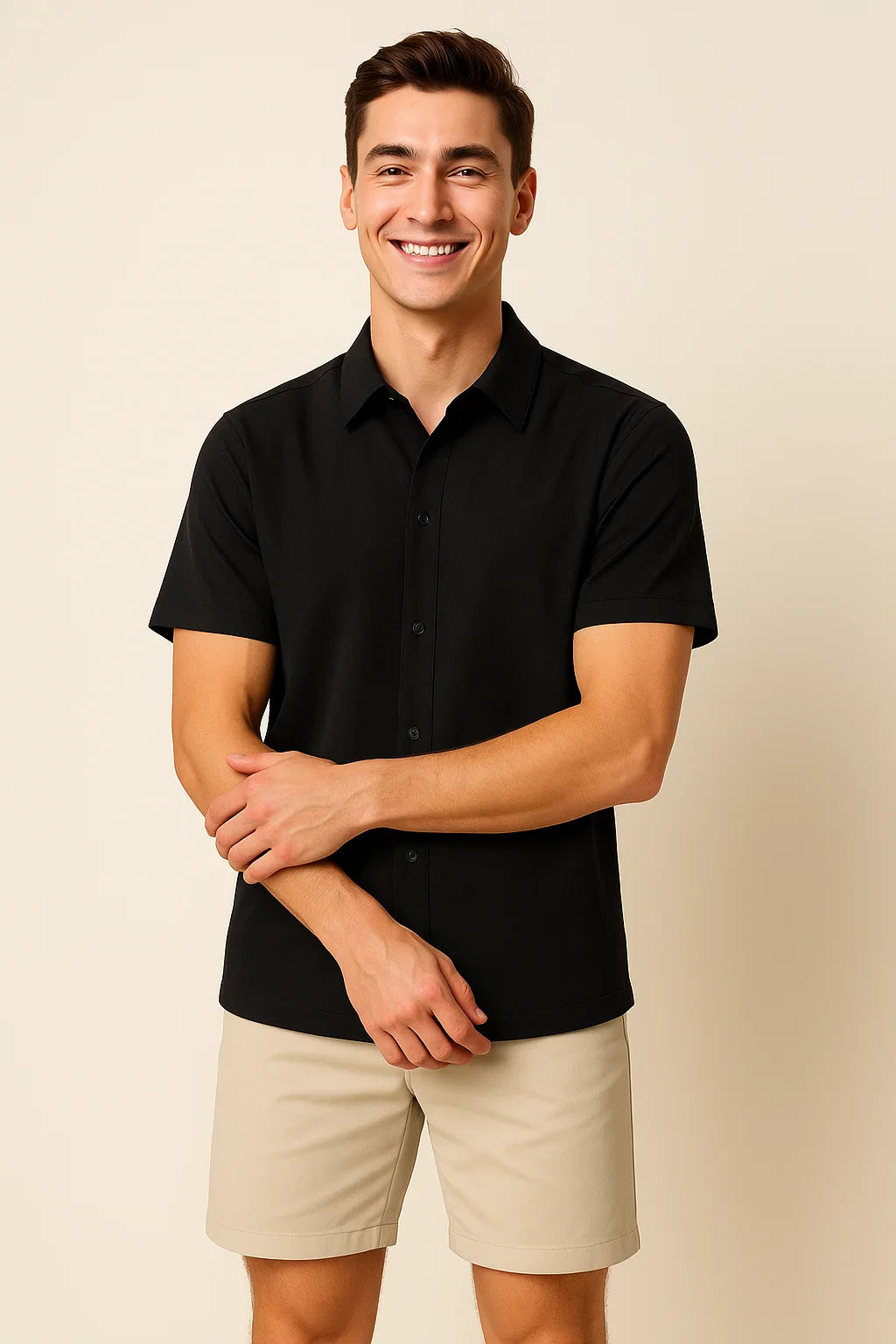 Casual Men’s All Season  Polo – Black