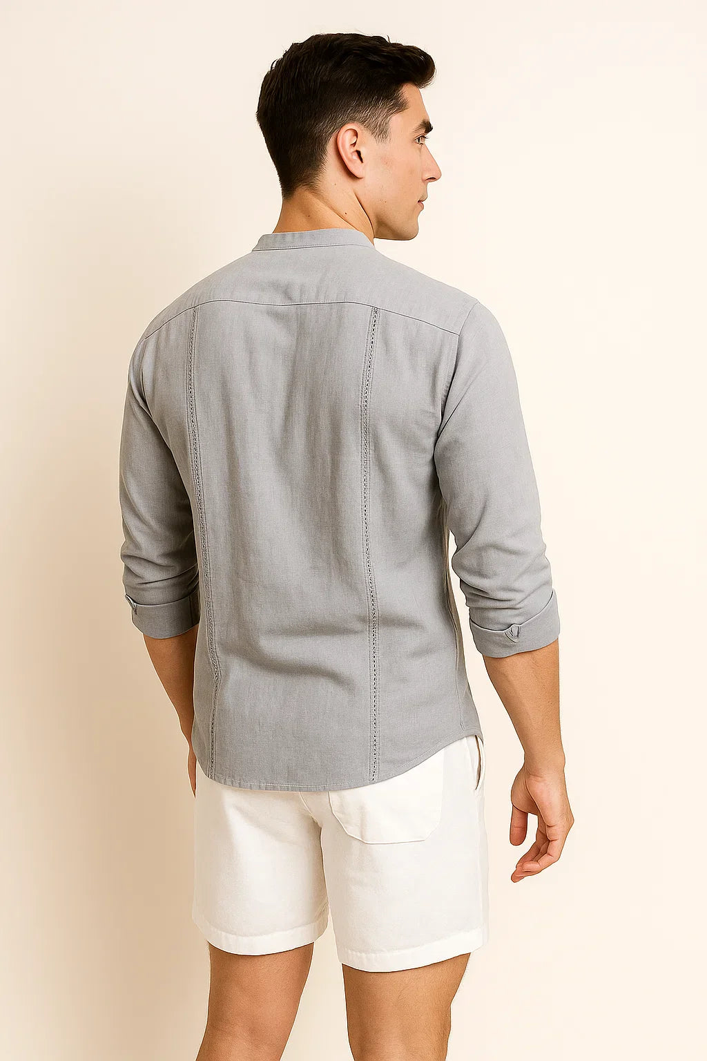 Men’s Elegant Shirt – Light Gray