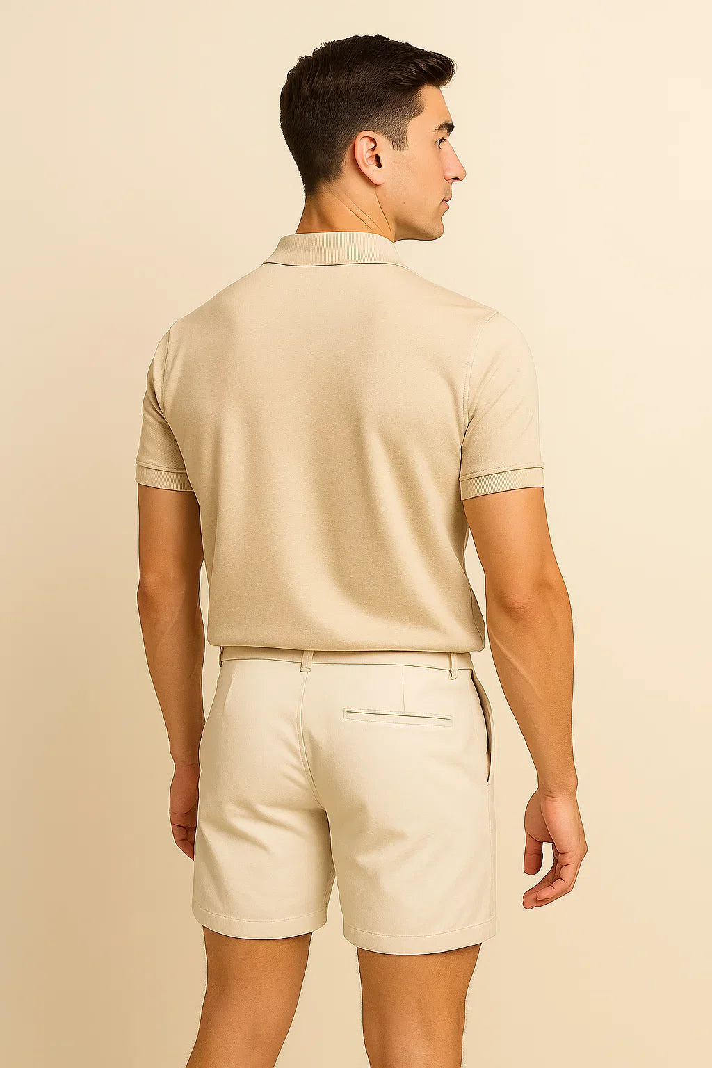 Smart-Casual Men’s Polo Shirt – Khaki