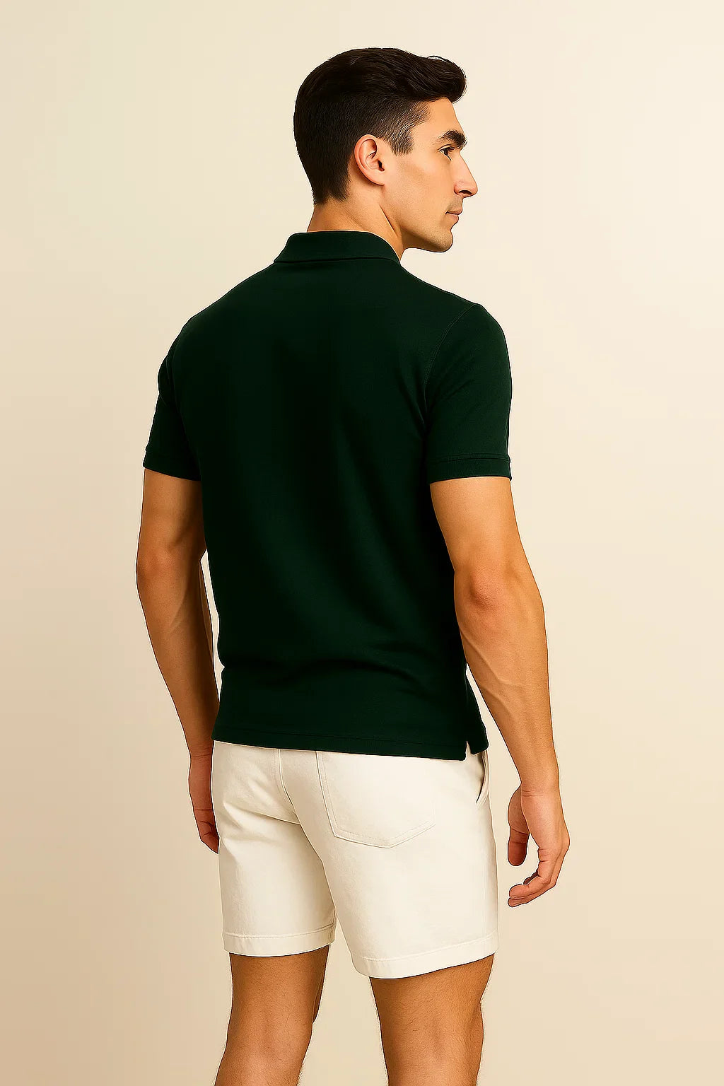 Smart-Casual Men’s Polo Shirt – Dark Green