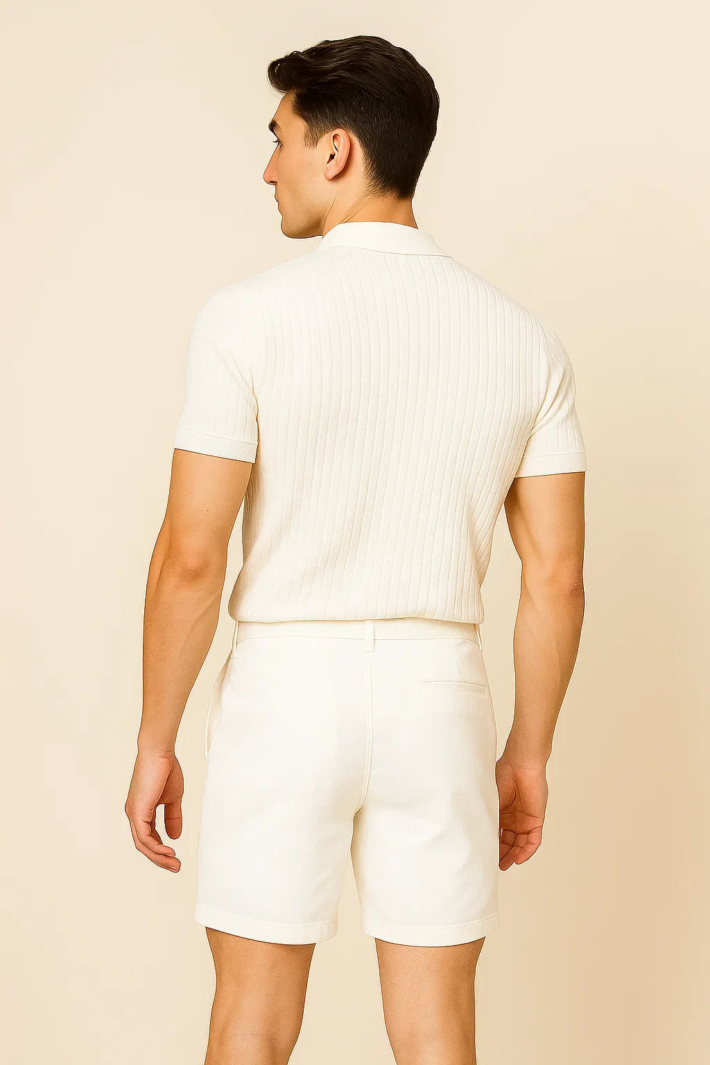 Classic All Season Men's Body Fit Polo – White