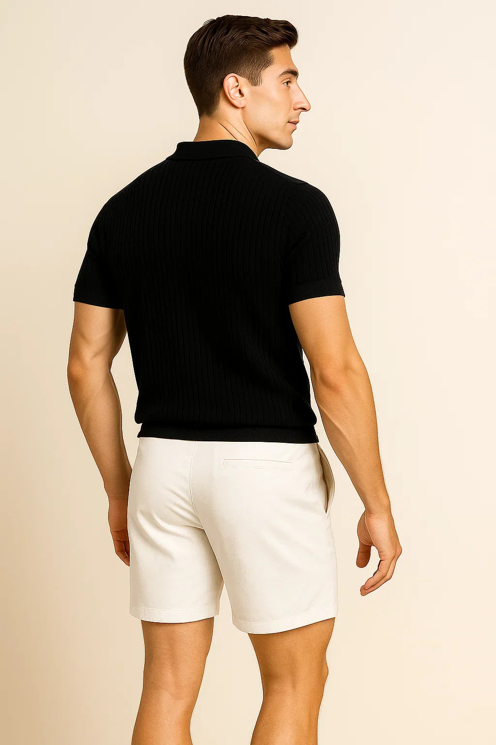 Classic All Season Men's Body Fit Polo – Black