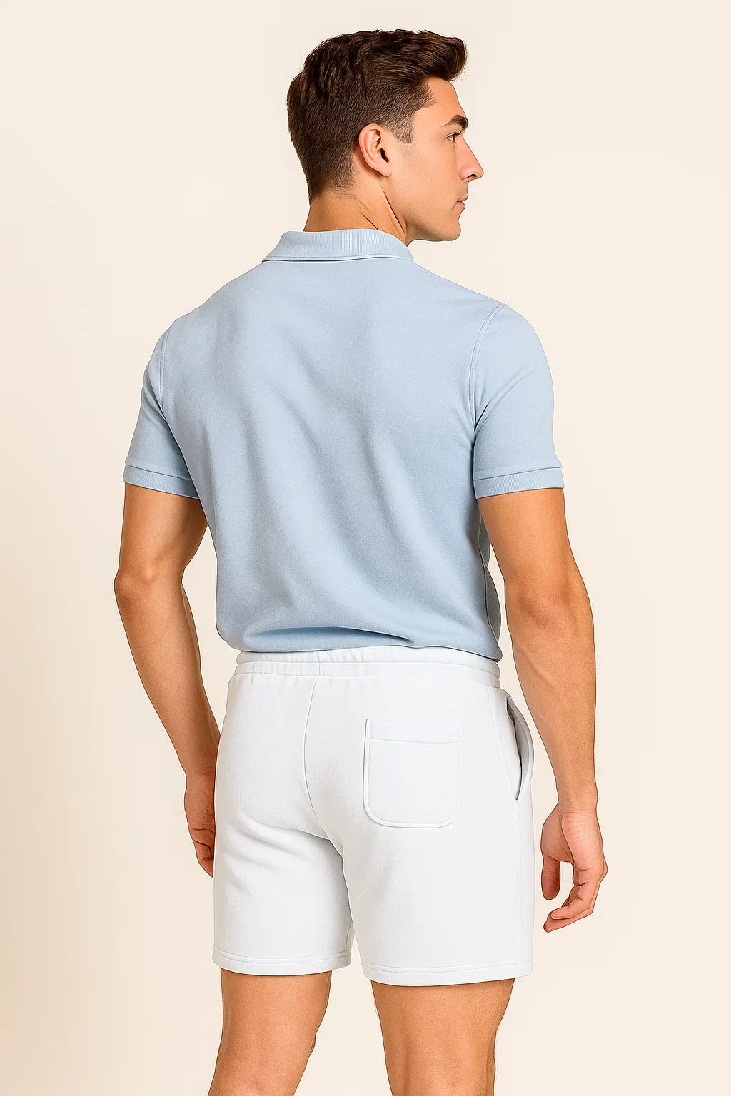 Smart-Casual Men’s Polo Shirt – Light Blue