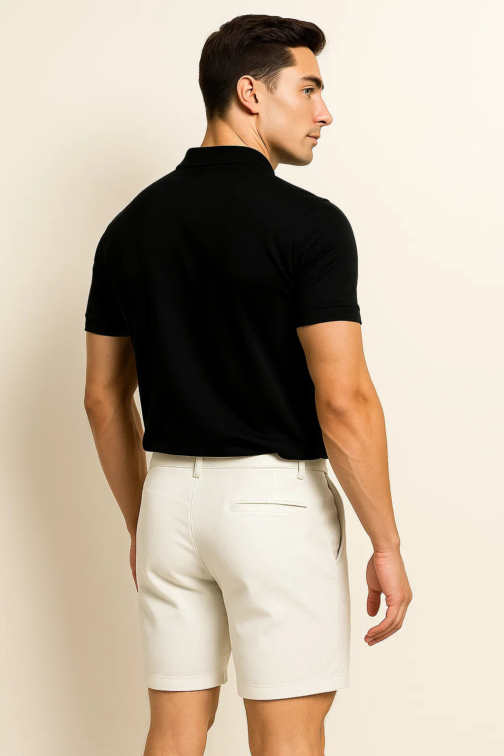Smart-Casual Men’s Polo Shirt – Black