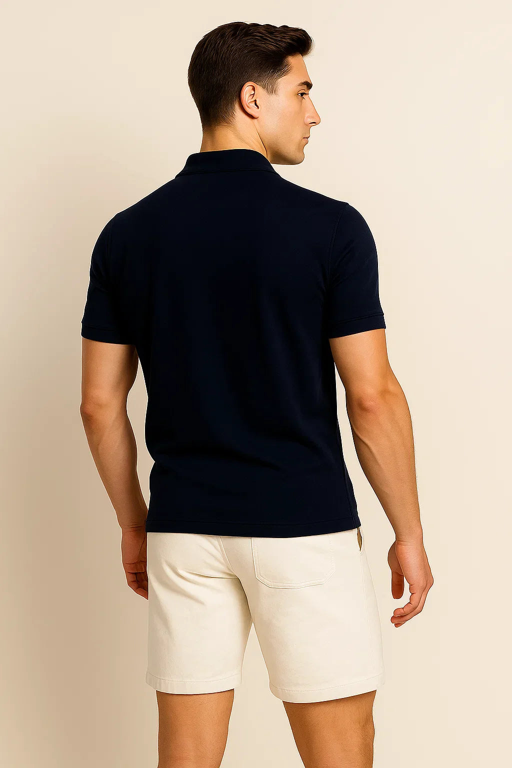 Smart-Casual Men’s Polo Shirt – Dark Blue