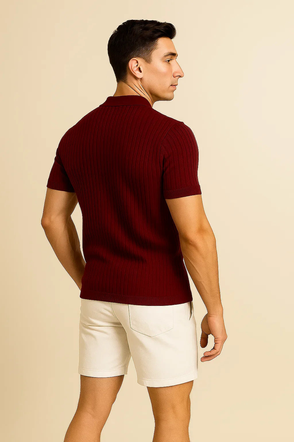 Classic All Season Men's Body Fit Polo – Wine Red
