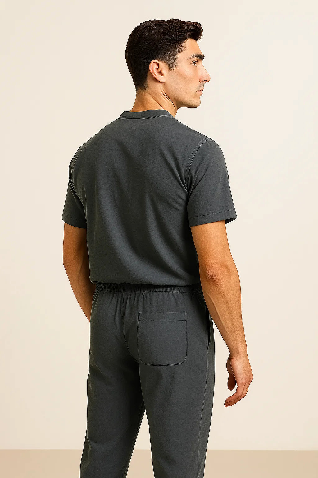 Modern Men's Casual Outfit Set - Gray