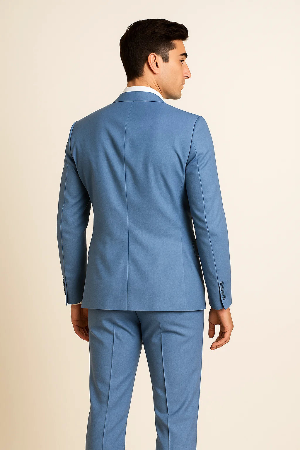 Classic Men's Slim Fit Suit – Light Blue