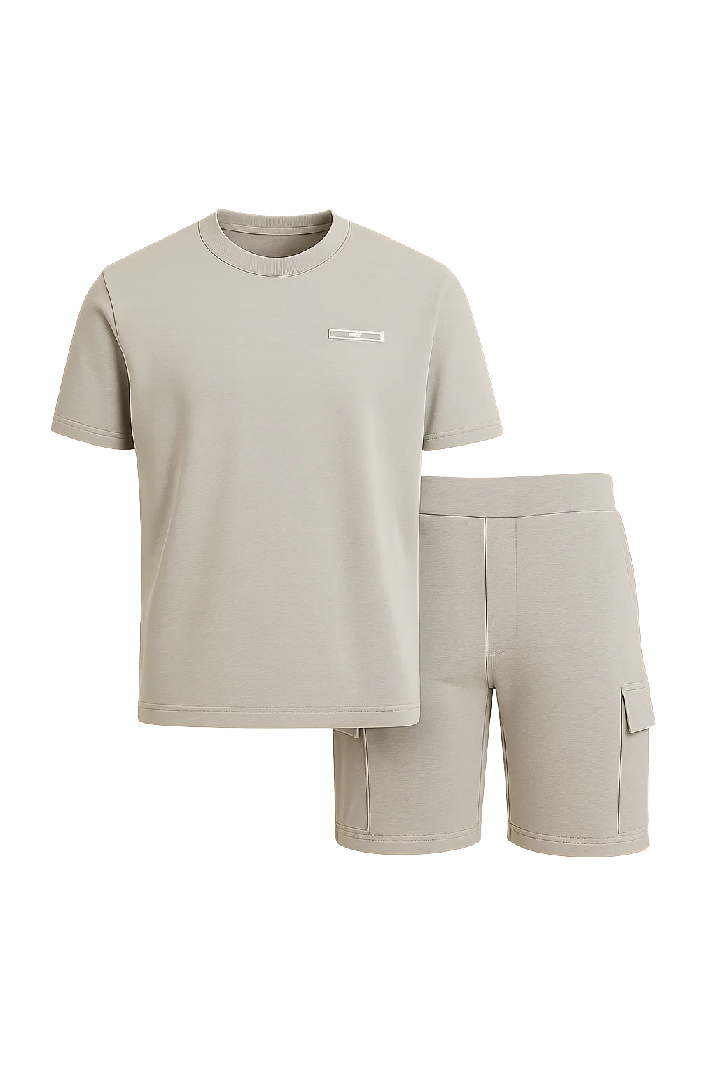 Trendy Men's Casual Set – Gray