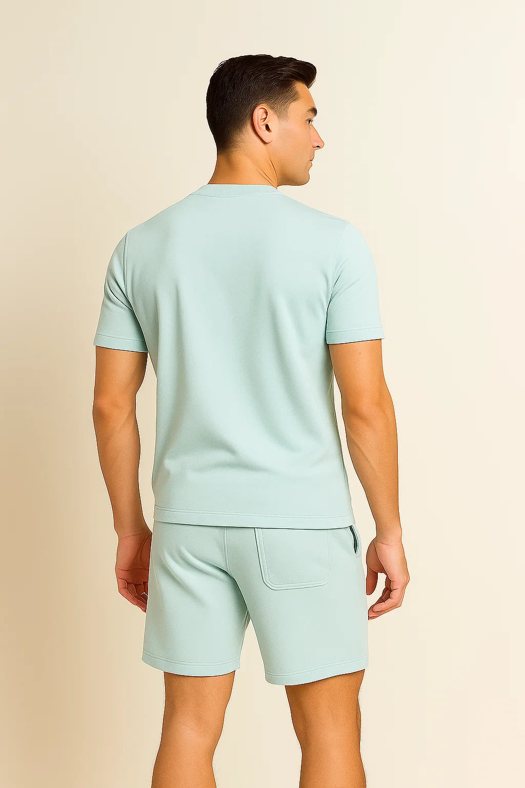 Trendy Men's Casual Set – Turquoise