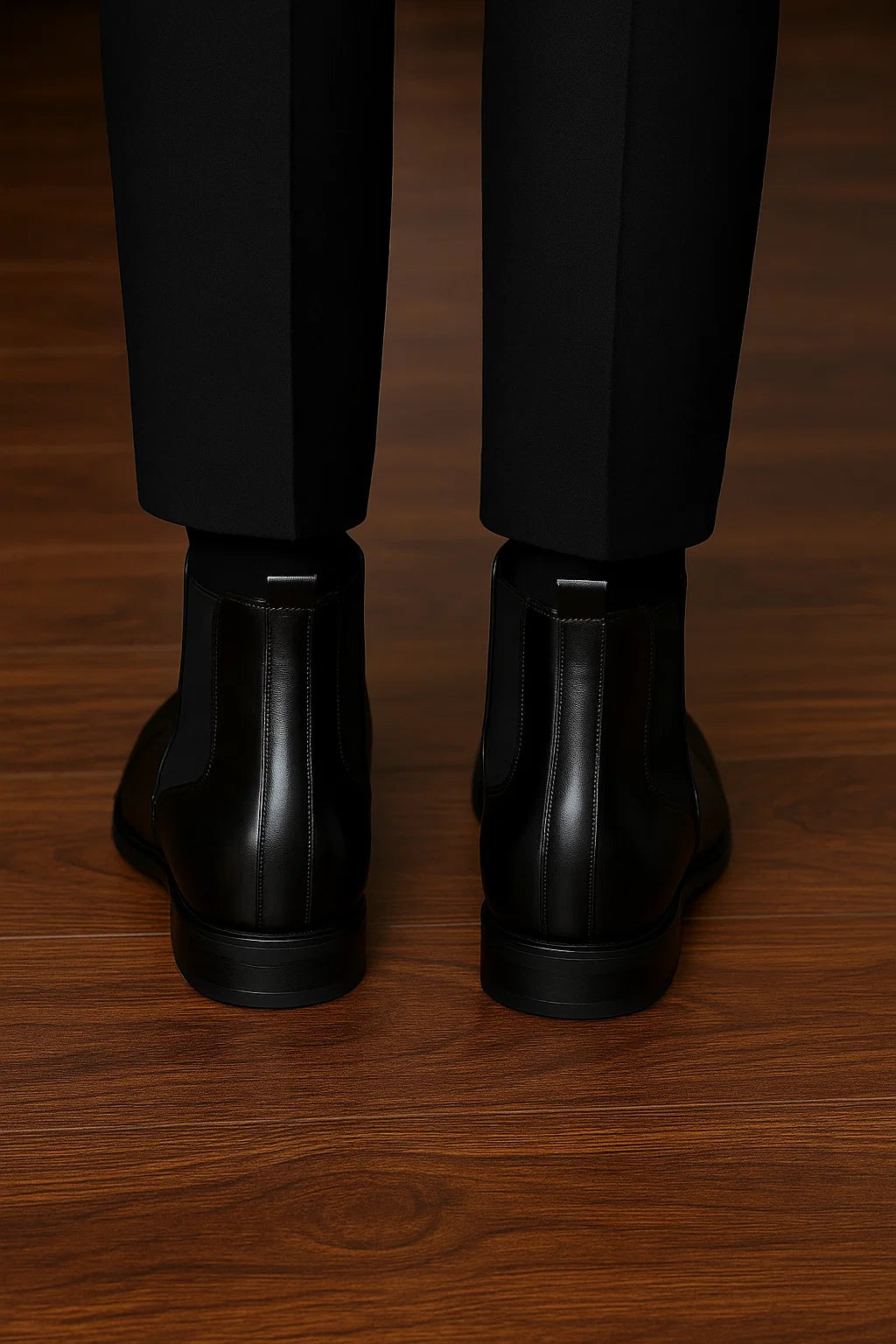 Men’s Leather Chelsea Boots Black